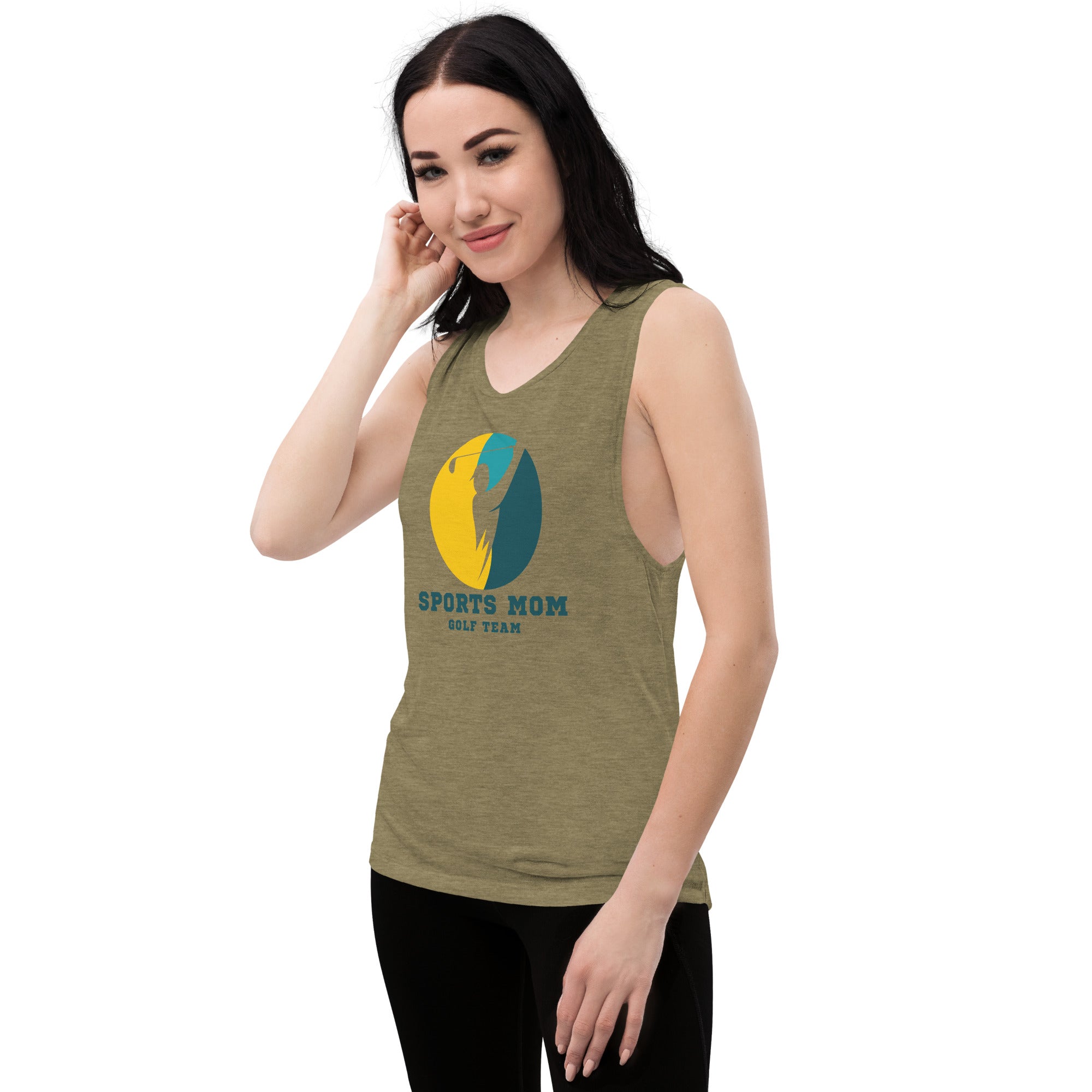 The Original Sports Mom Golf Team Women's Muscle Tank