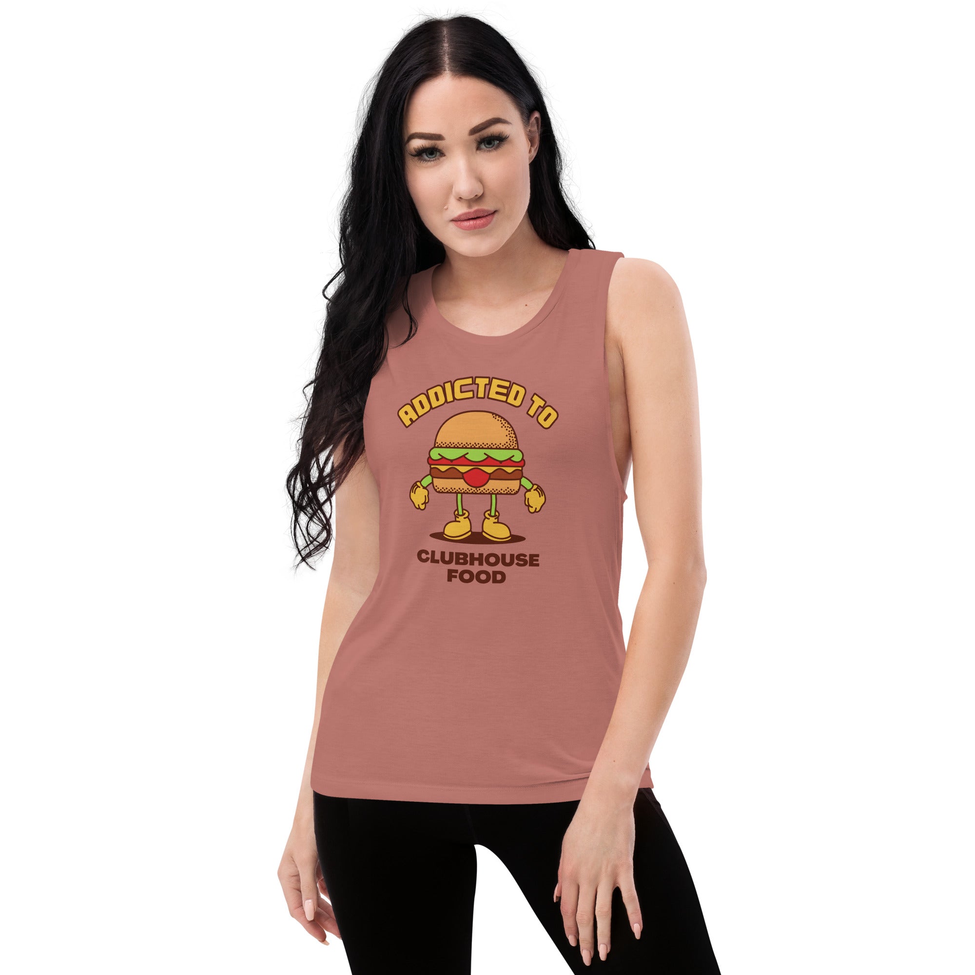 Addicted To Clubhouse Food Women's Muscle Tank