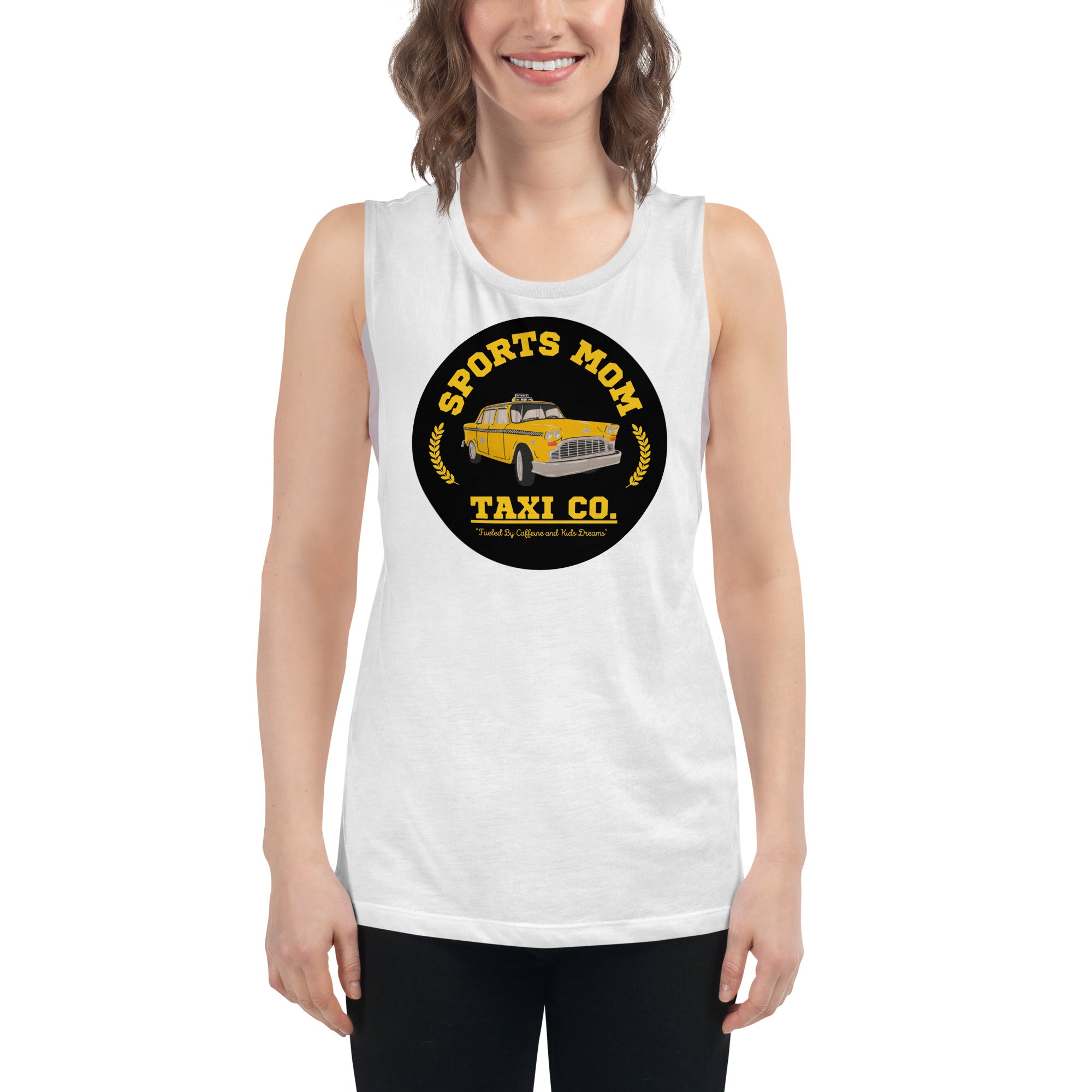 The Sports Mom Taxi Co. Original Muscle Tank