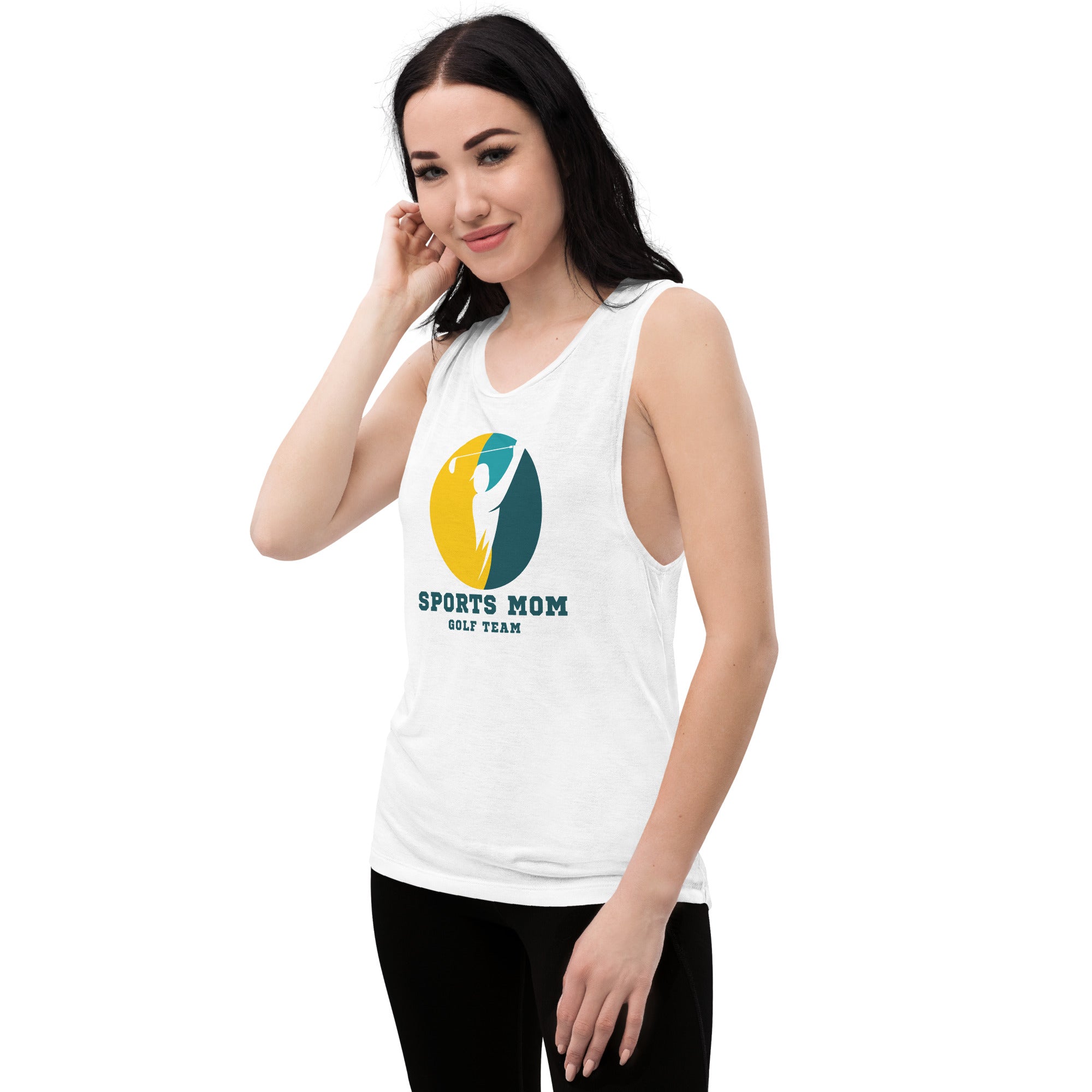 The Original Sports Mom Golf Team Women's Muscle Tank