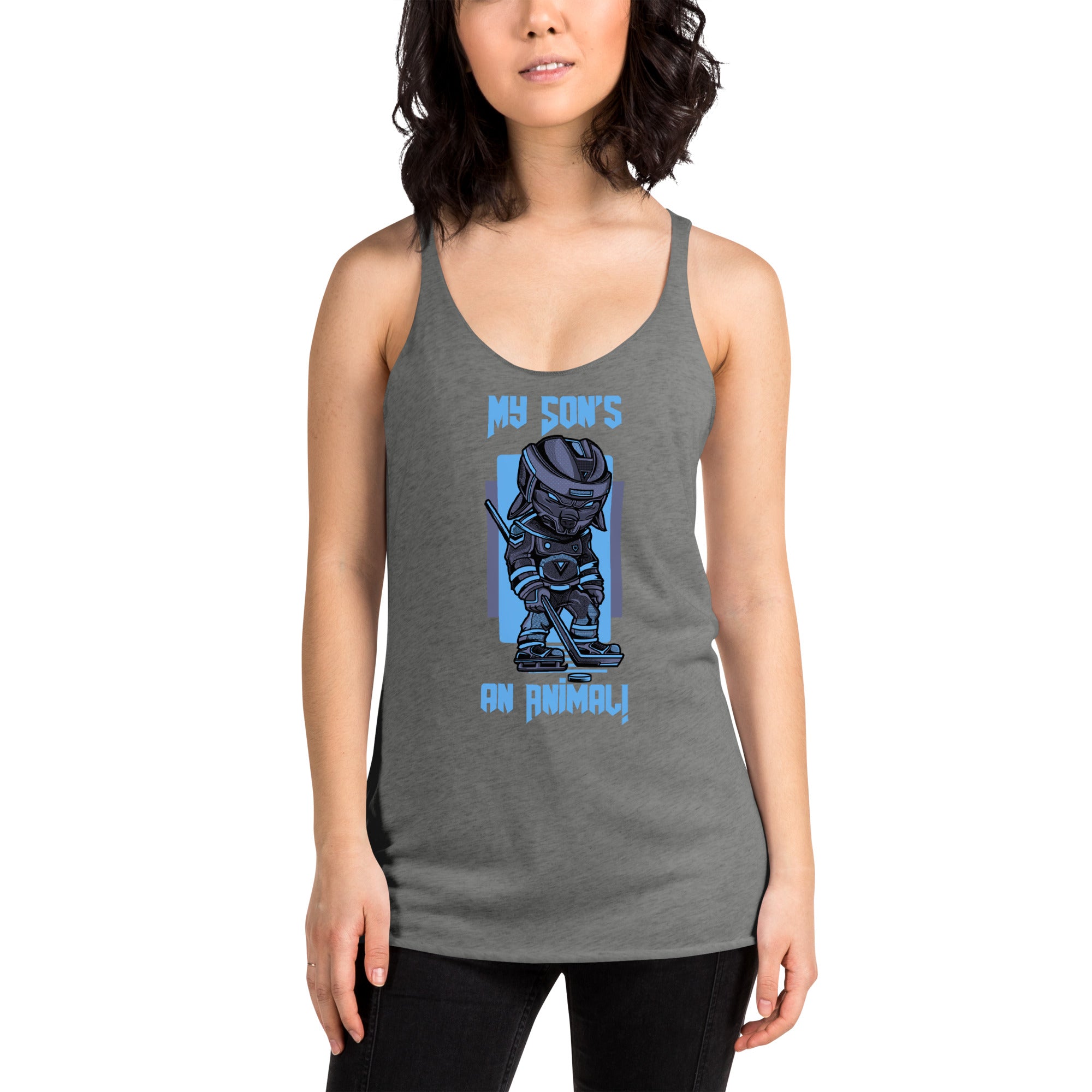 My Son's An Animal Women's Racerback Tank