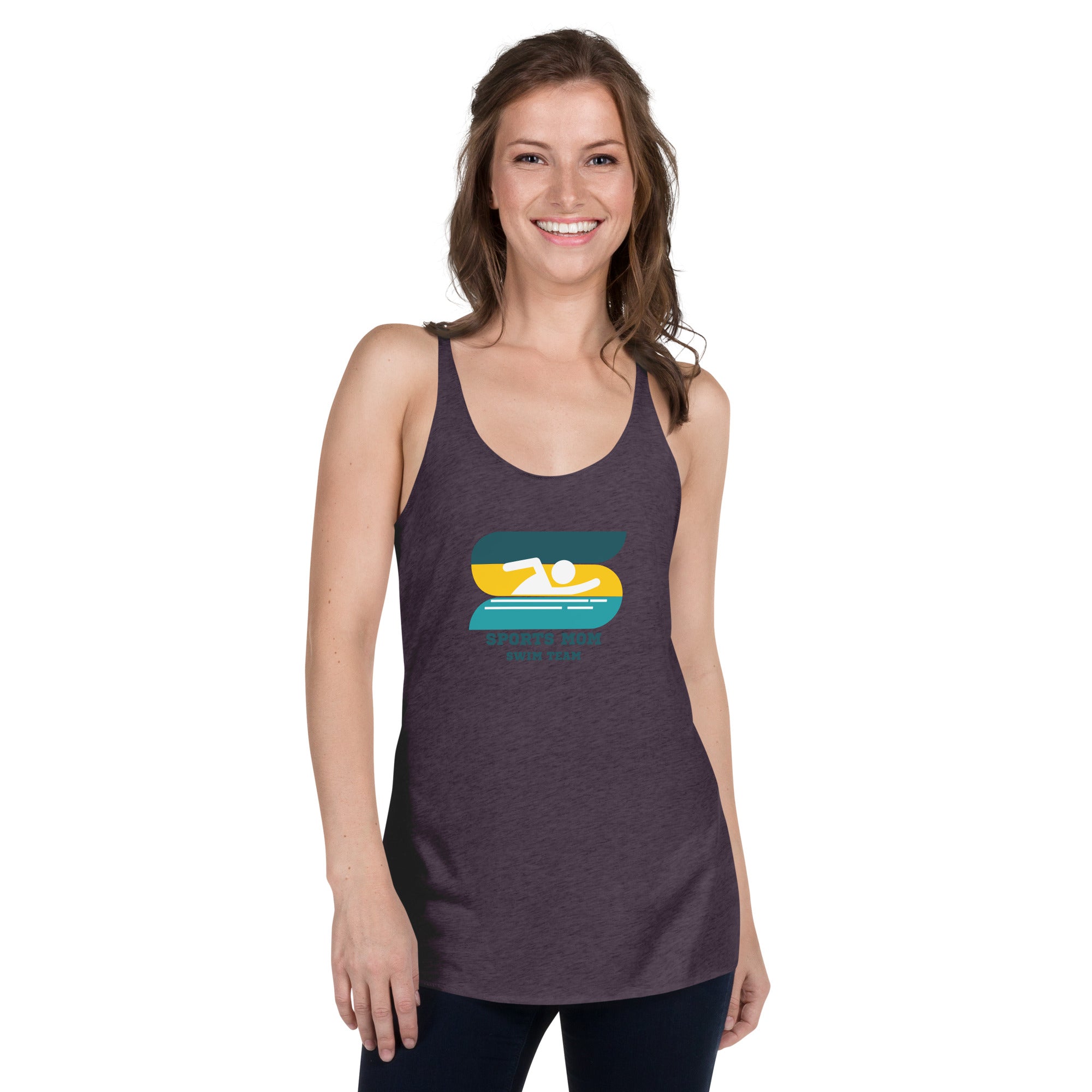 The Original Sports Mom Swim Team Women's Racerback Tank