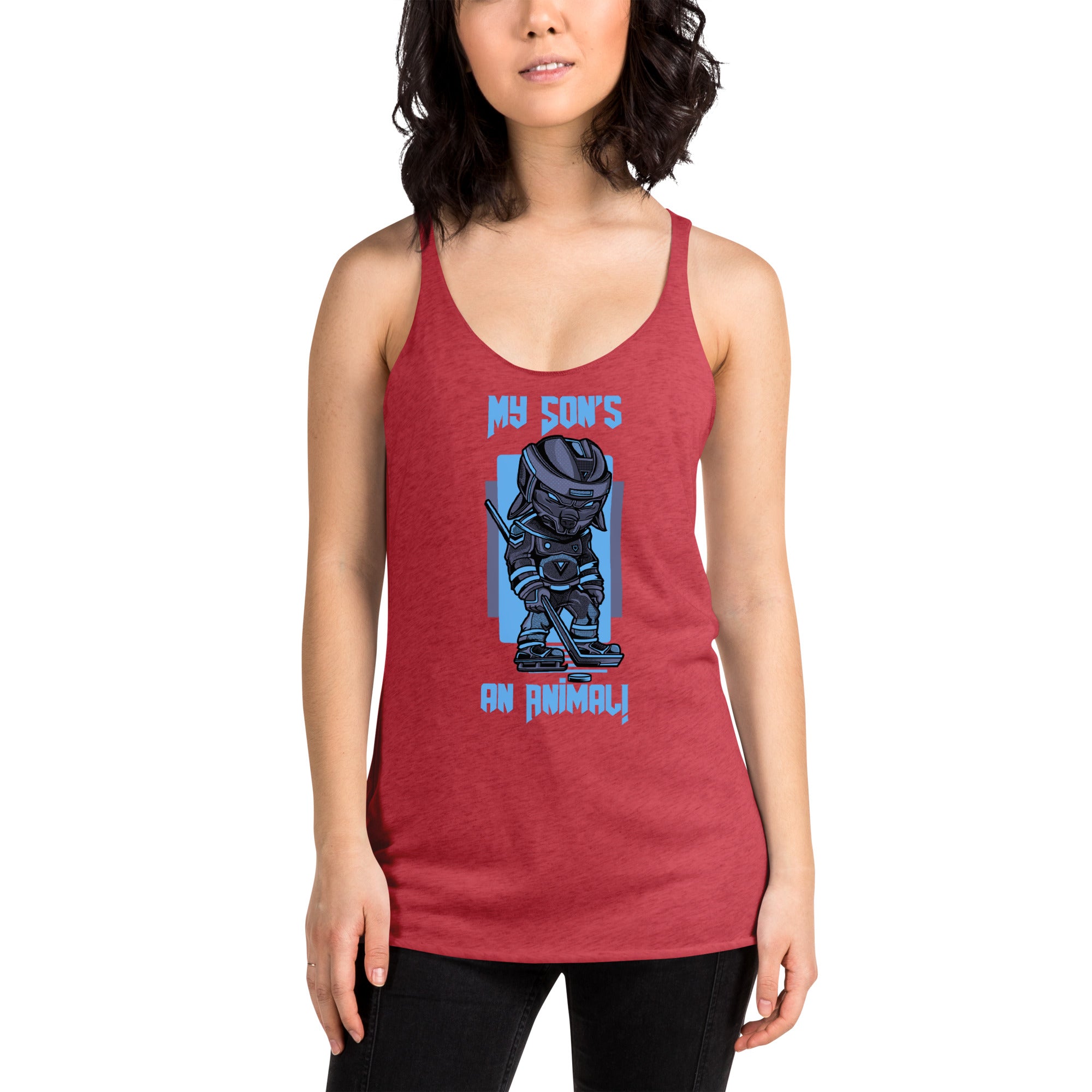 My Son's An Animal Women's Racerback Tank