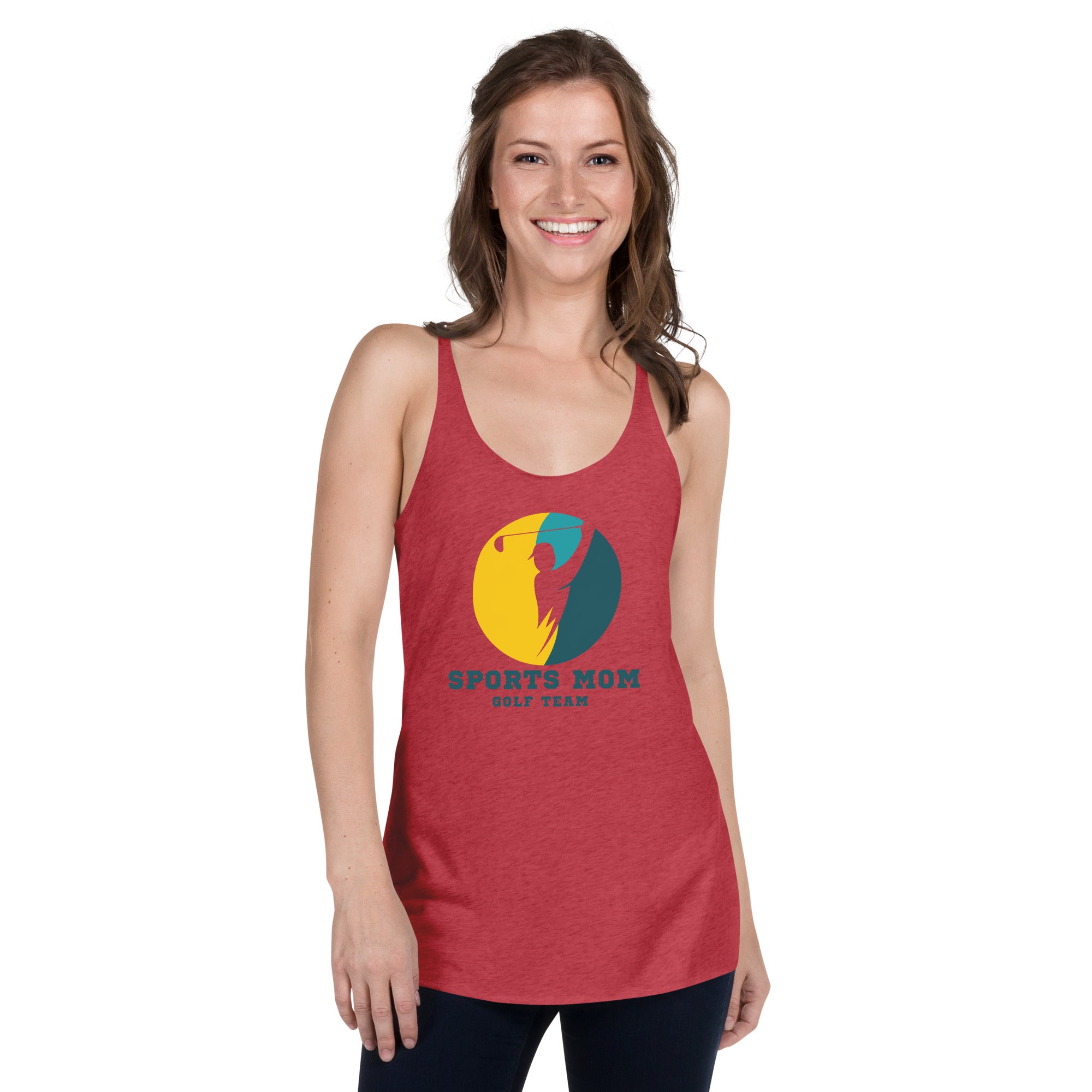 The Original Sports Mom Golf Team Women's Racerback Tank