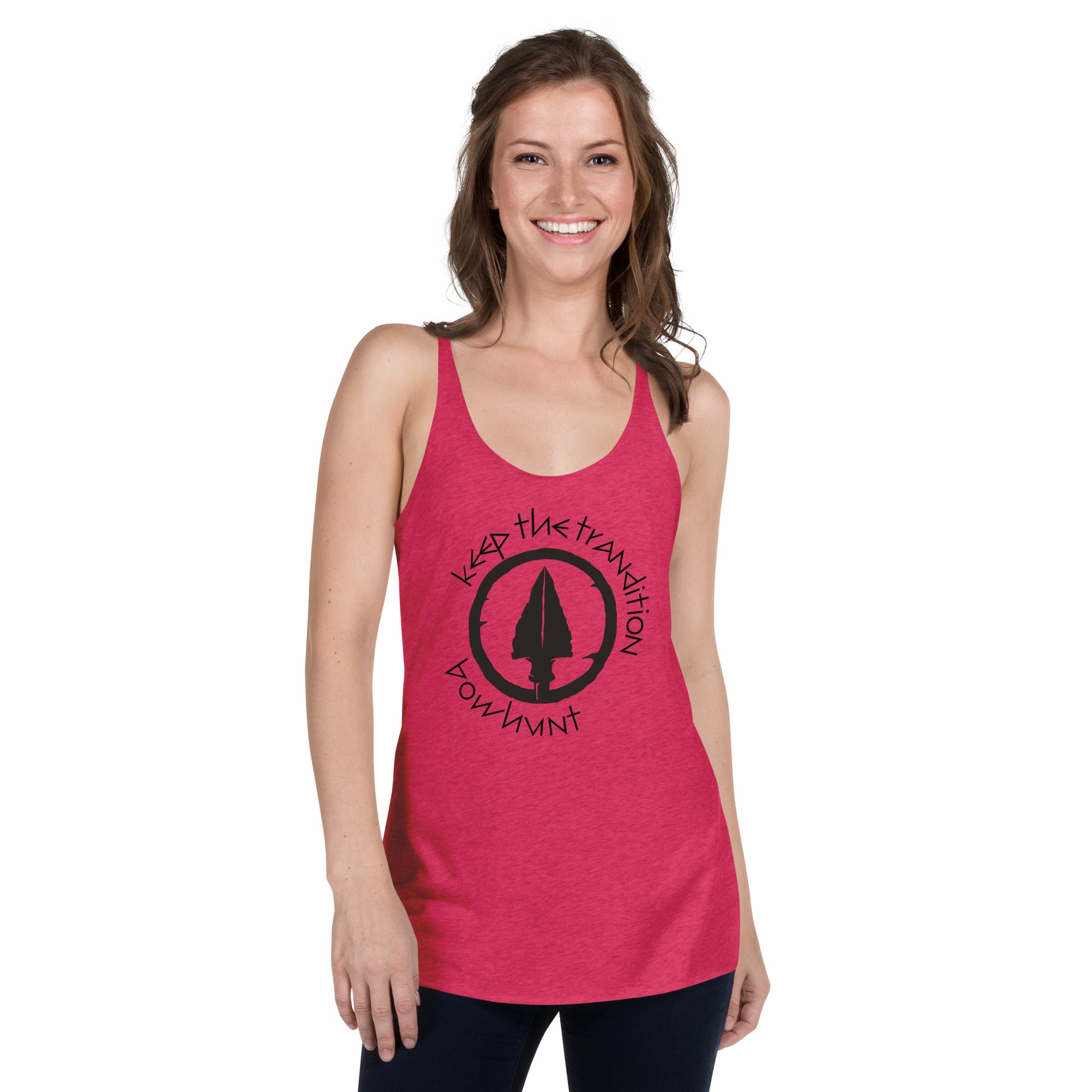 Keep The Tradition Women's Racerback Tank - Bow Hunt