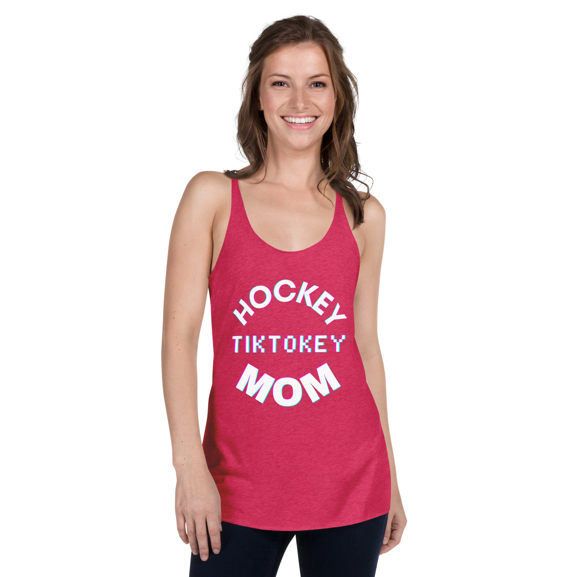 Hockey Tiktokey Women's Racerback Tank