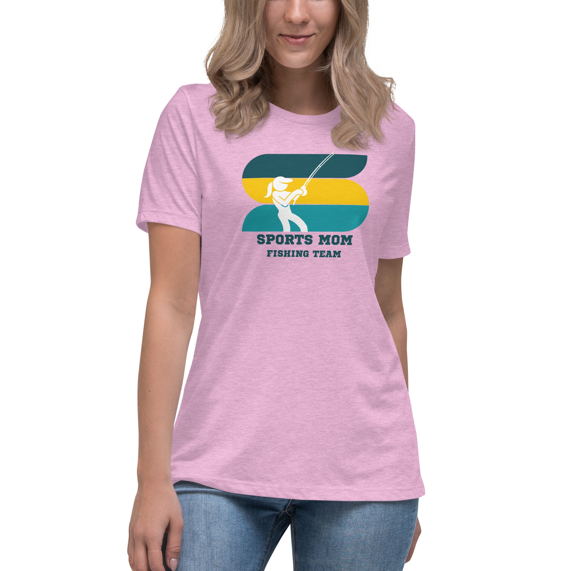 The Original Sports Mom Fishing Team Women's Premium T-Shirt