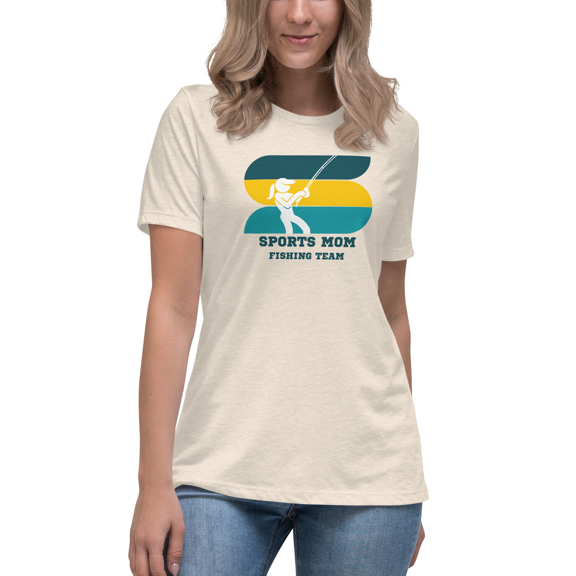 The Original Sports Mom Fishing Team Women's Premium T-Shirt