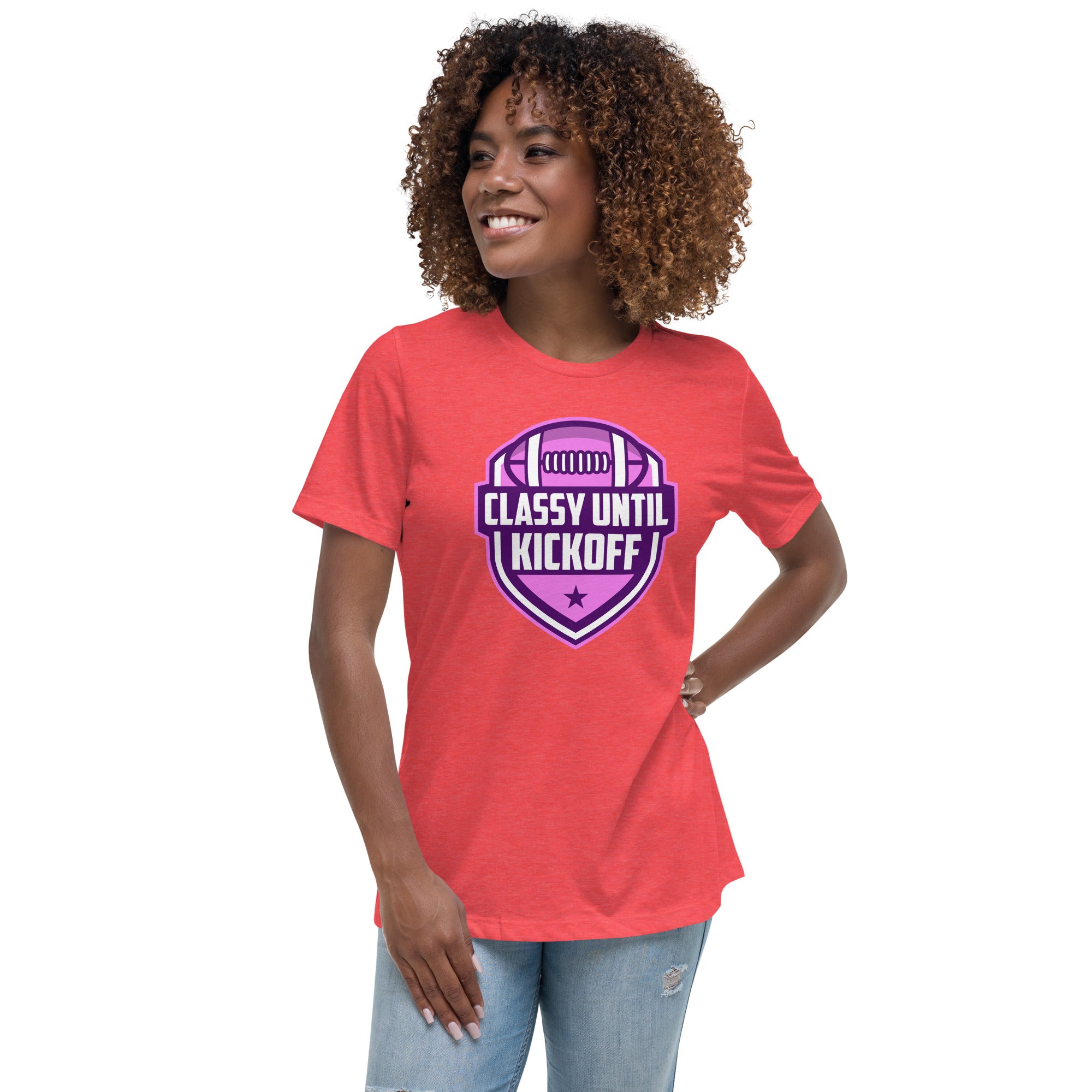 Classy Until KickOff Women's Premium Fit T-Shirt