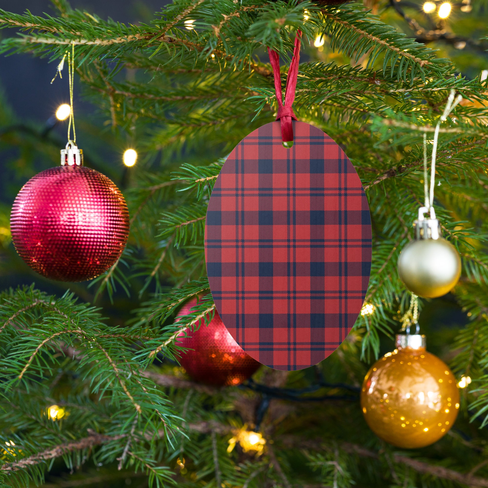 The Original Sports Mom - Wooden Ornaments - Flannel Channel