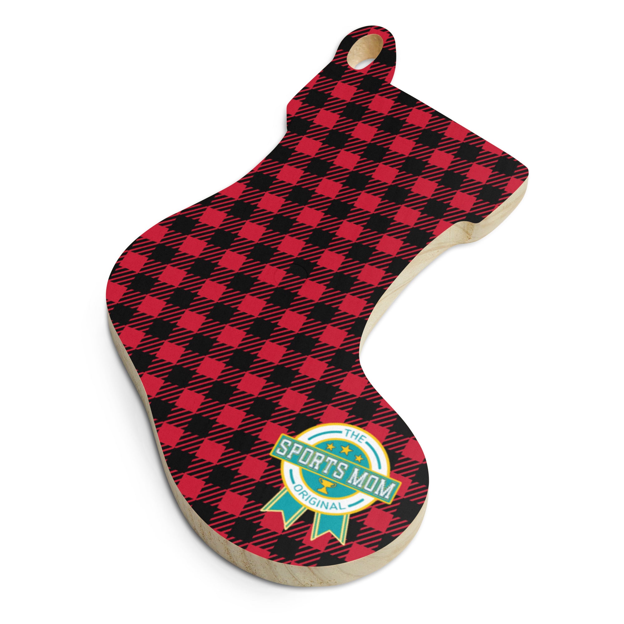 The Original Sports Mom - Wooden Ornaments - Lumberjack