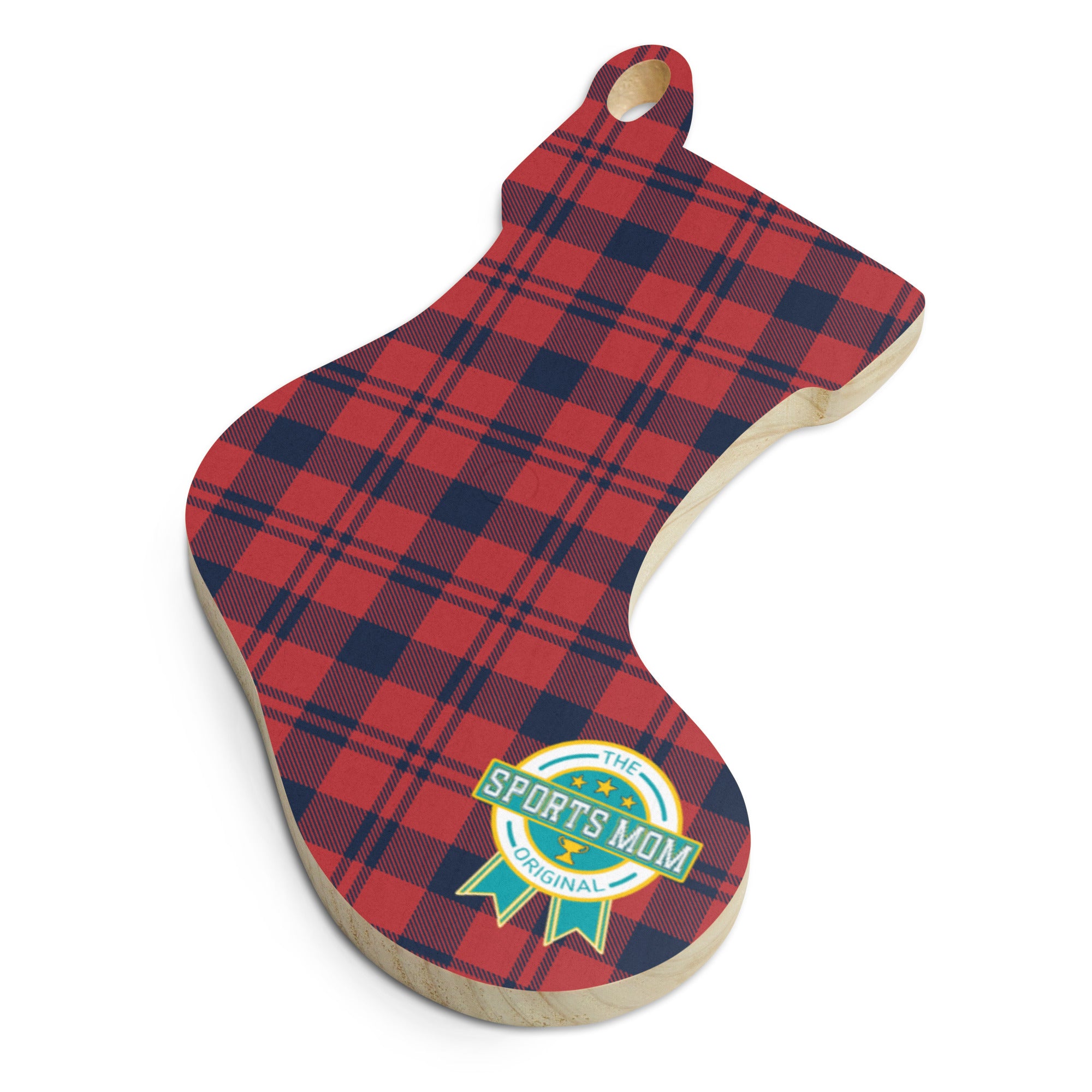 The Original Sports Mom - Wooden Ornaments - Flannel Channel