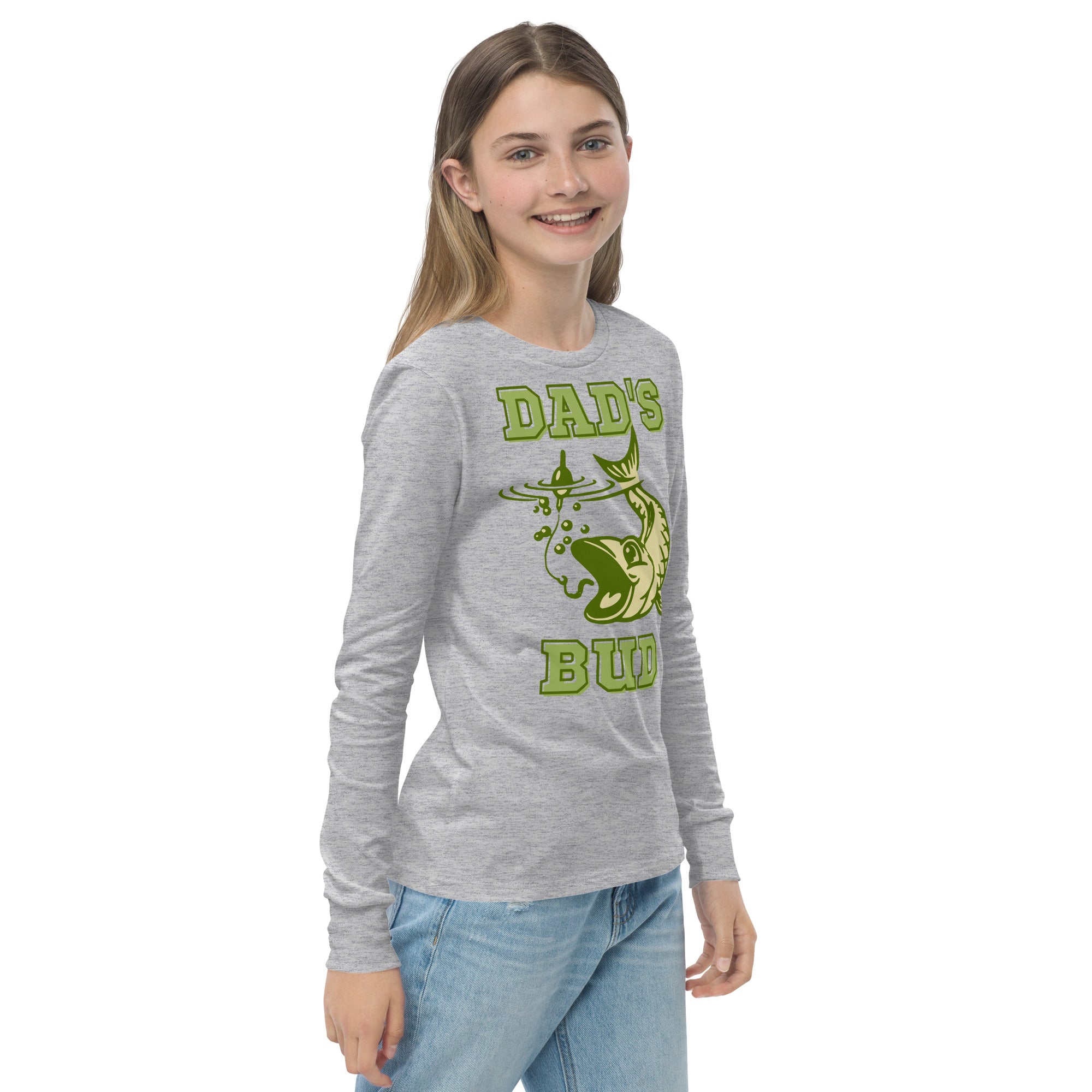 Dad's Fishing Bud - Youth Long Sleeve Tee