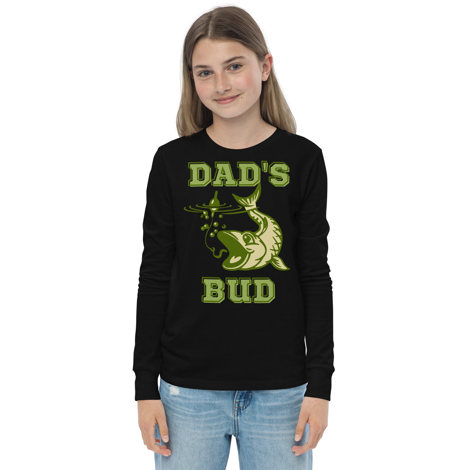 Dad's Fishing Bud - Youth Long Sleeve Tee