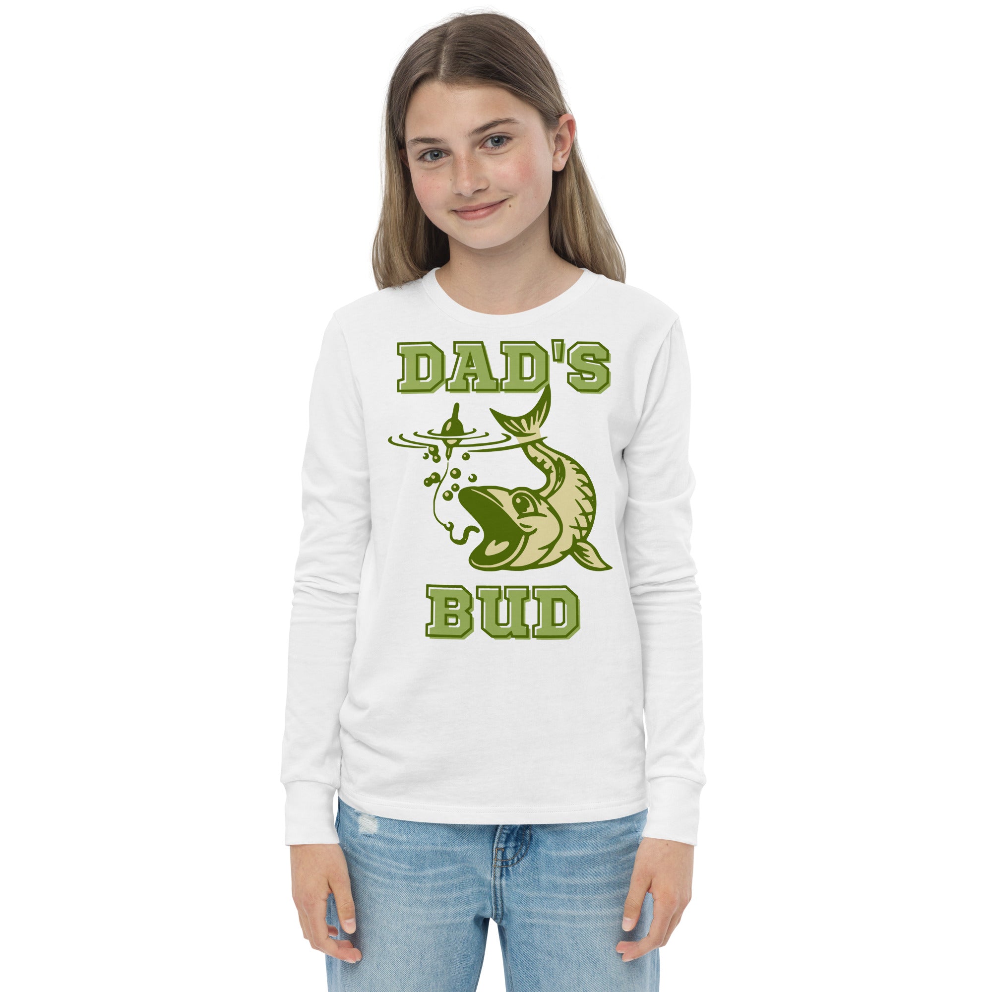 Dad's Fishing Bud - Youth Long Sleeve Tee