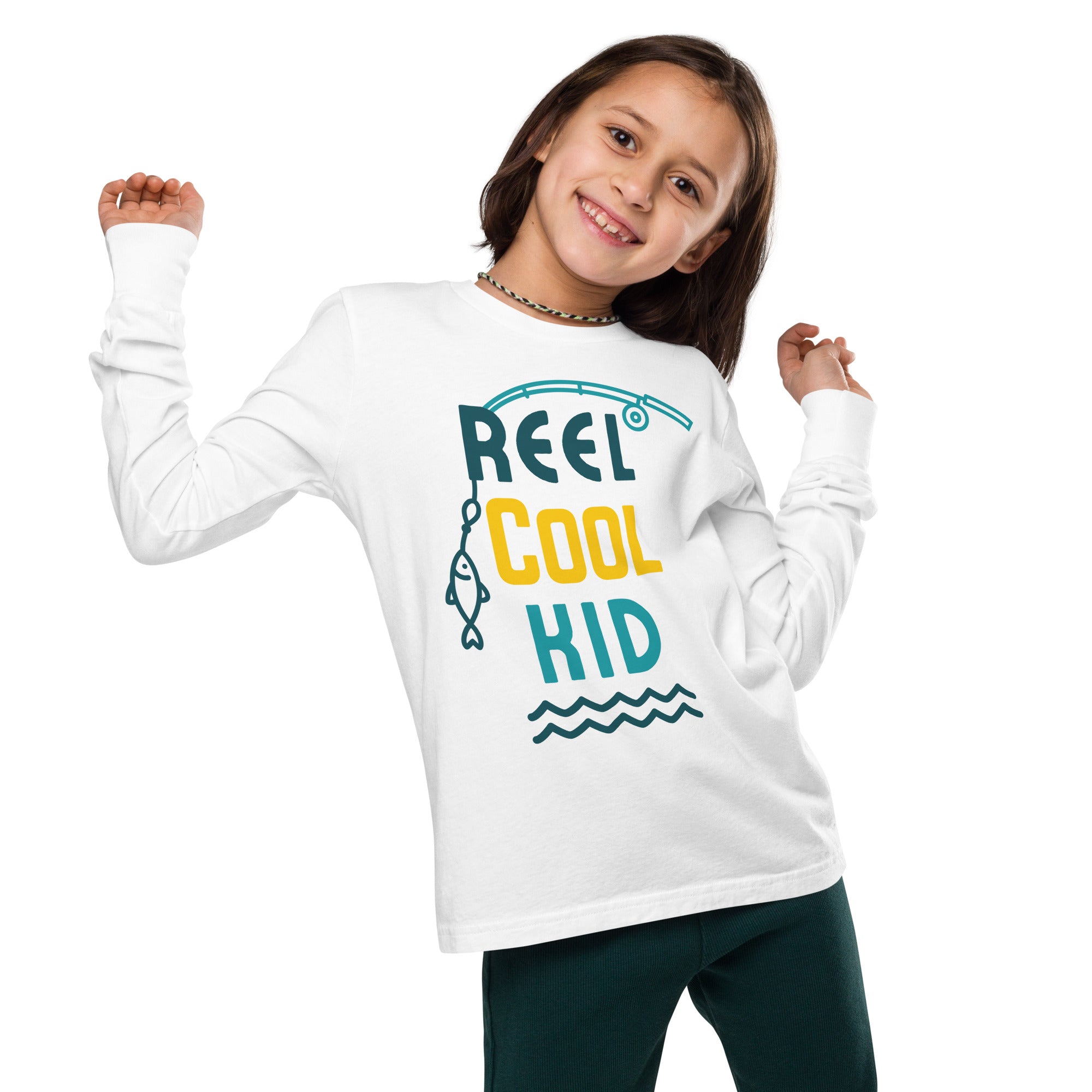 Reel Cool Kid - Youth Long Sleeve Tee