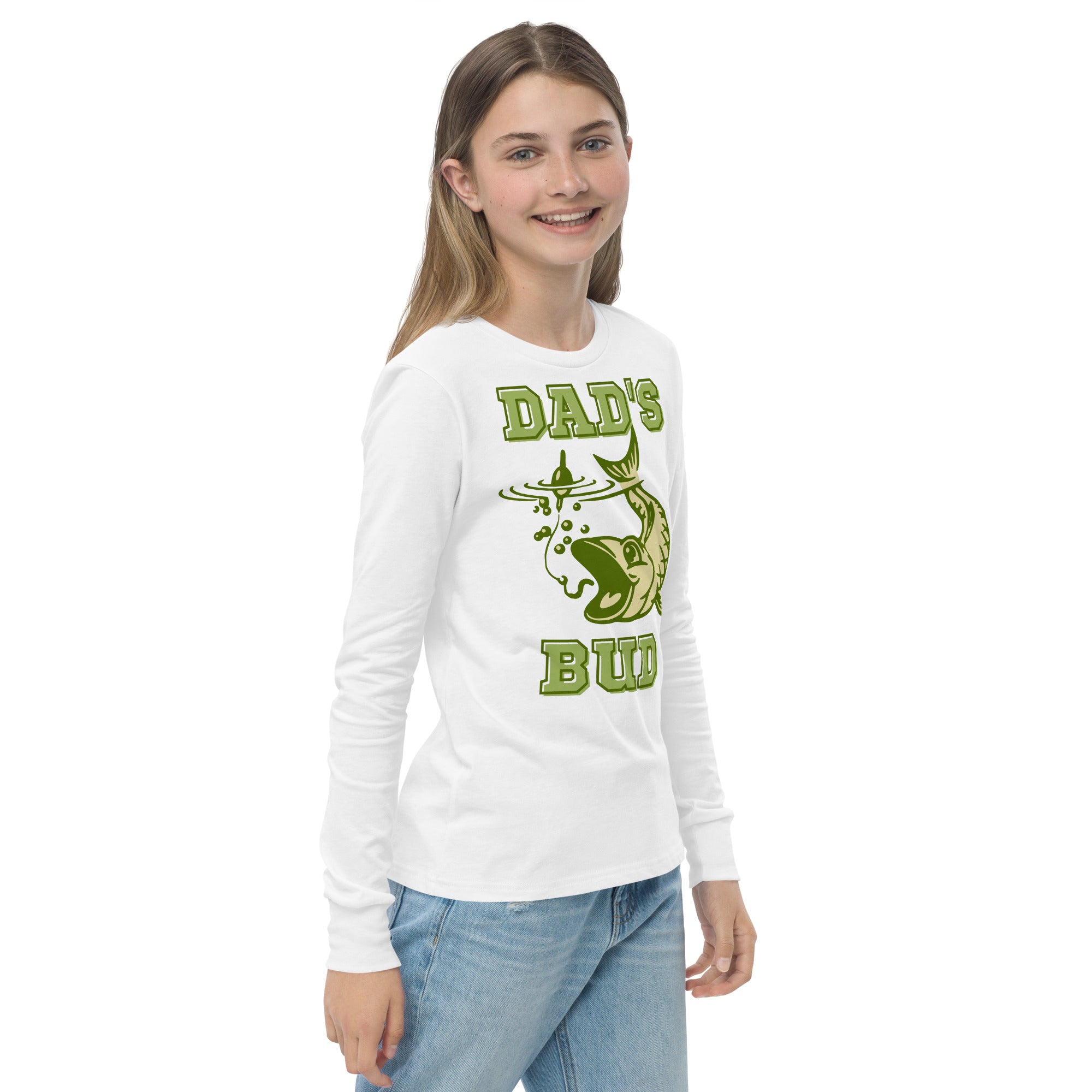 Dad's Fishing Bud - Youth Long Sleeve Tee