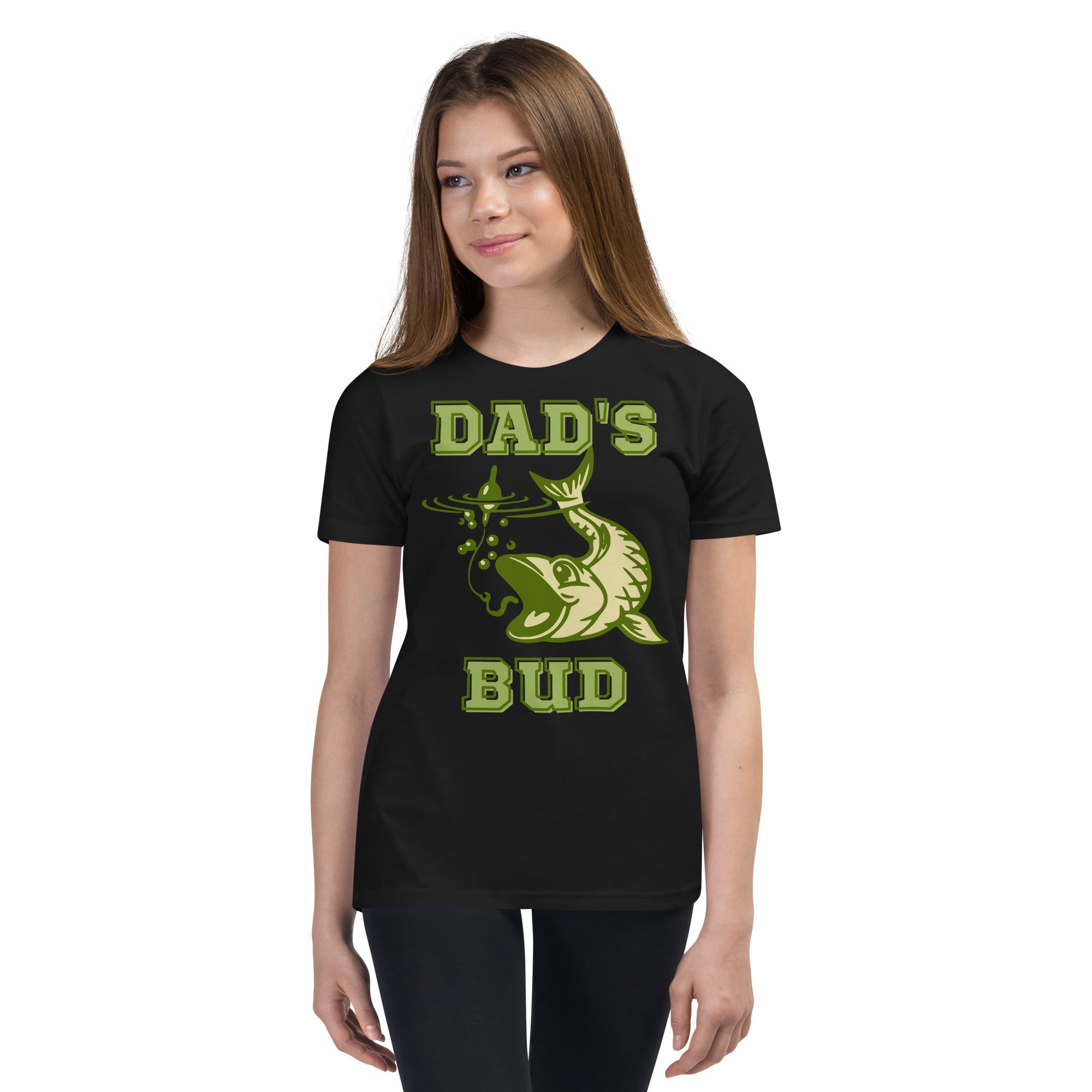 Dad's Fishing Bud - Youth Short Sleeve T-Shirt