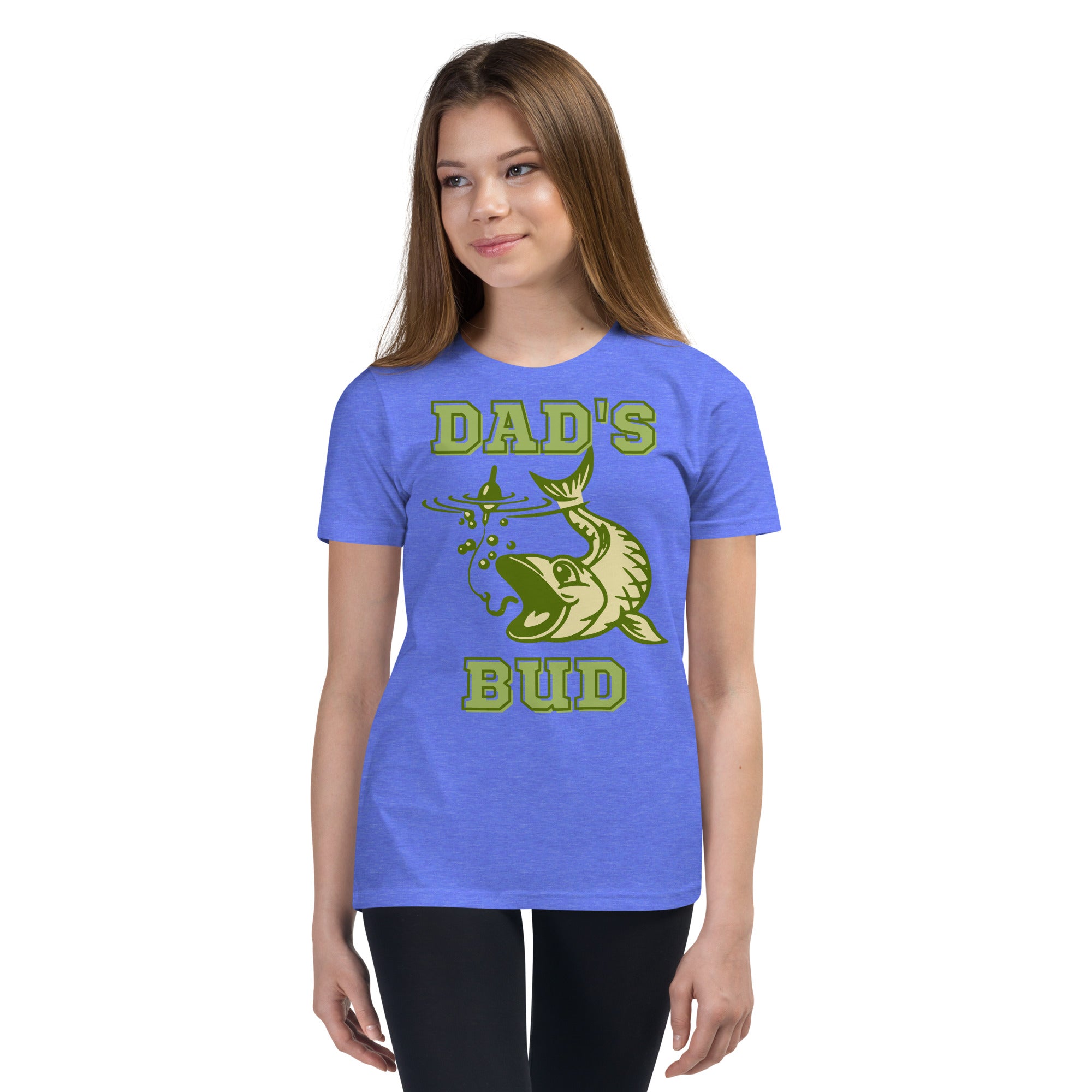 Dad's Fishing Bud - Youth Short Sleeve T-Shirt