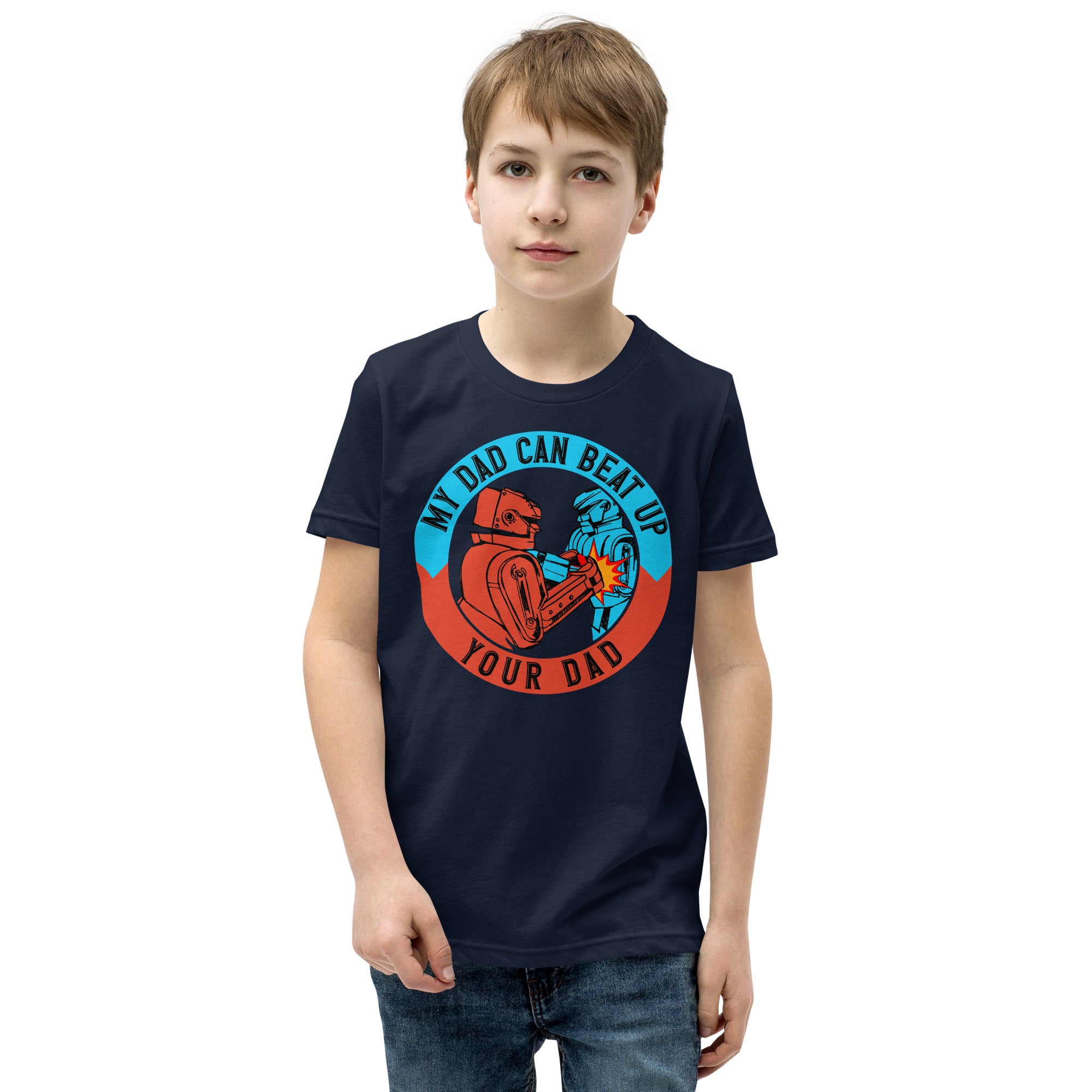 My Dad Can Beat Up Your Dad - Youth Short Sleeve T-Shirt