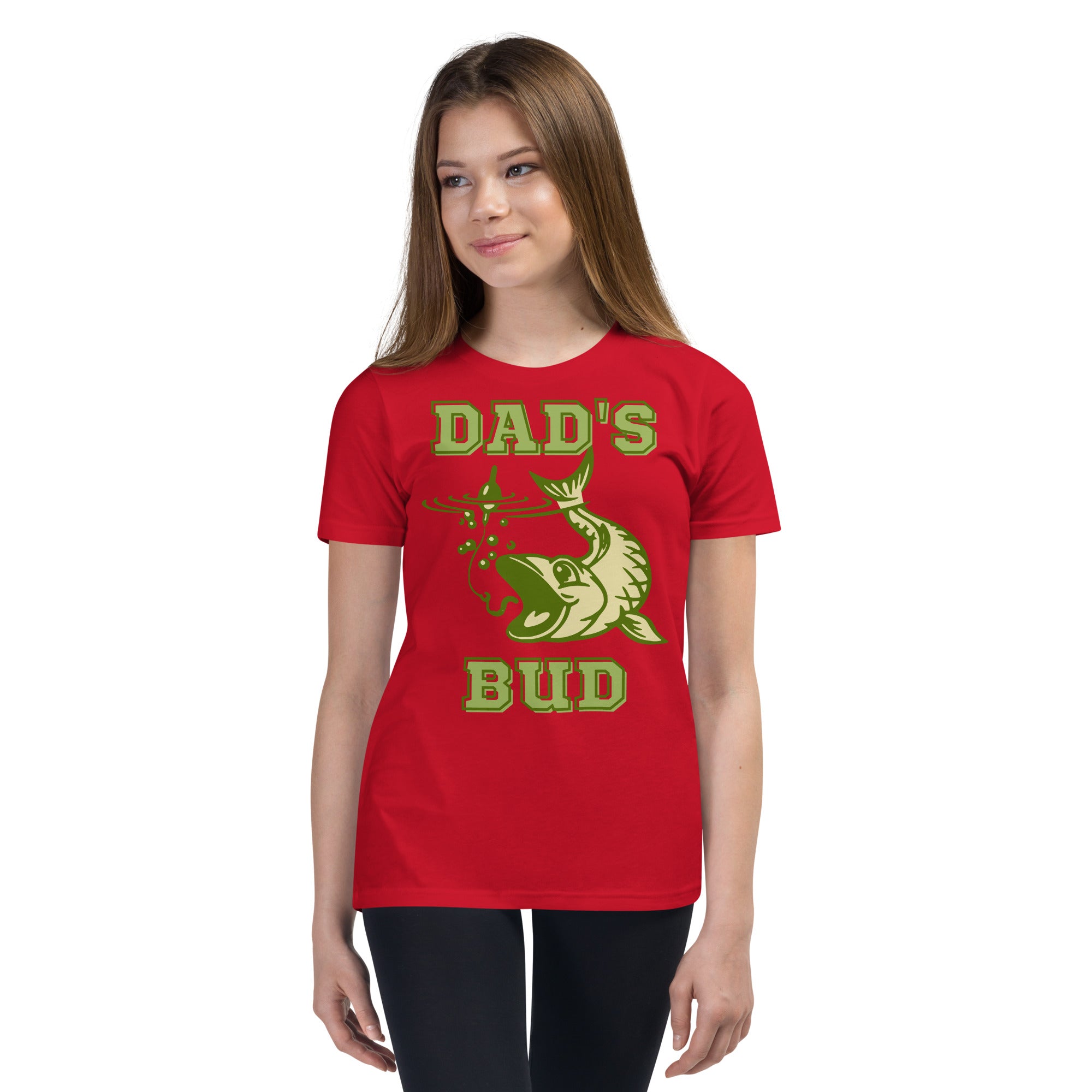 Dad's Fishing Bud - Youth Short Sleeve T-Shirt